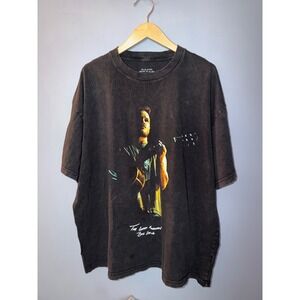 Zach Bryan The Great American Bar Scene Graphic T-Shirt Charcoal Gray XL